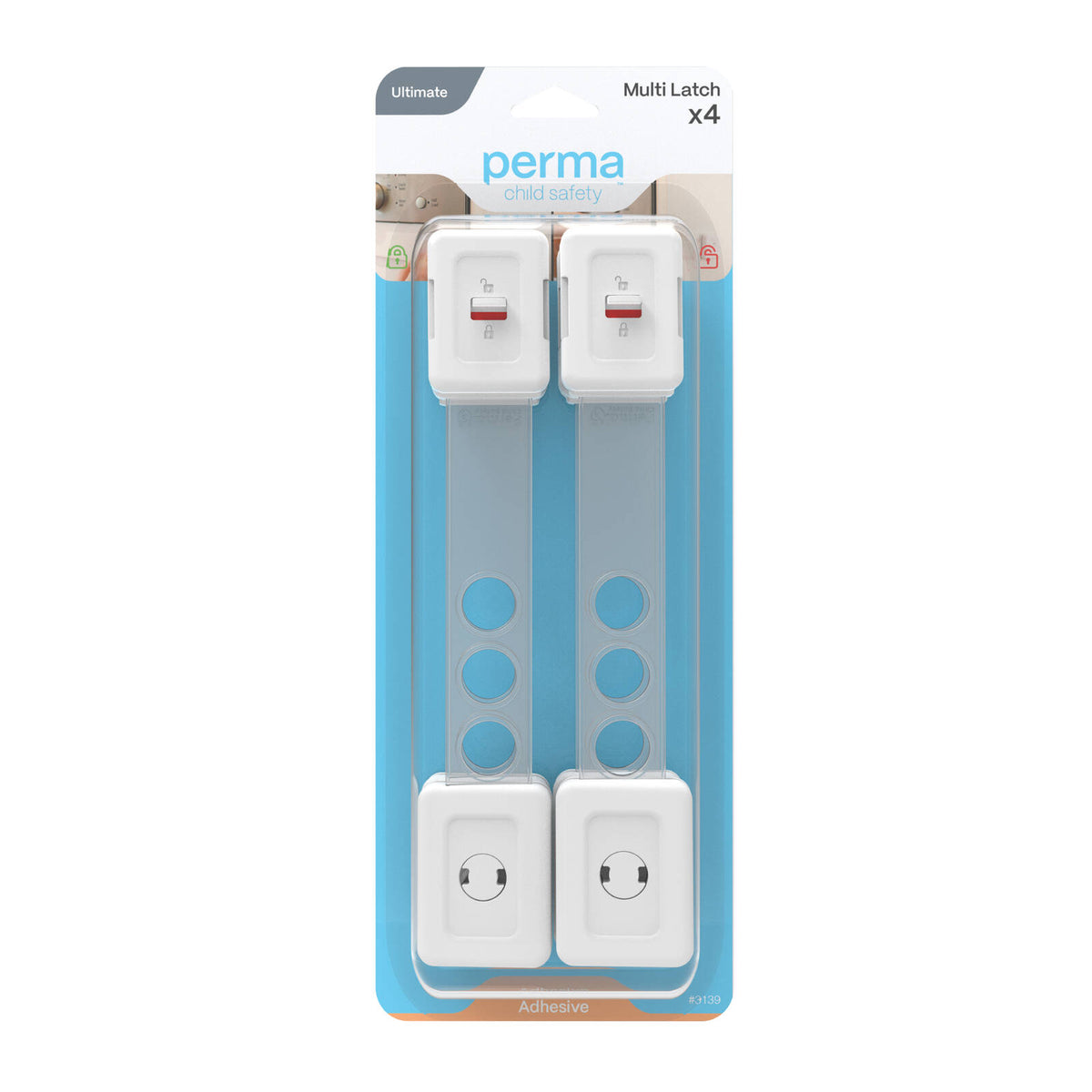 Perma Child Safety Ultimate Multi Latch - 4 Pack