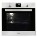 Artusi 60cm Electric Built-In Oven - 78L Usable, Stainless Steel, Black Glass Door, Halogen Light - AO676X