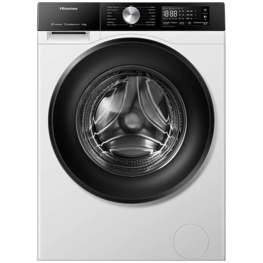 Hisense Series 3 7.5kg Front Load Washing Machine - Steam, Jet Wash, 1400rpm Spin - HWF3S7514X
