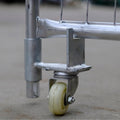 Rapidmesh Temp Fence Jockey Wheel - 75 x 165 x 195mm - Silver - SuperSaverAU - view 2