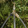 Pope 2 Way Brass Threaded Tap, Solid Brass, 12mm Outlets, Outdoor