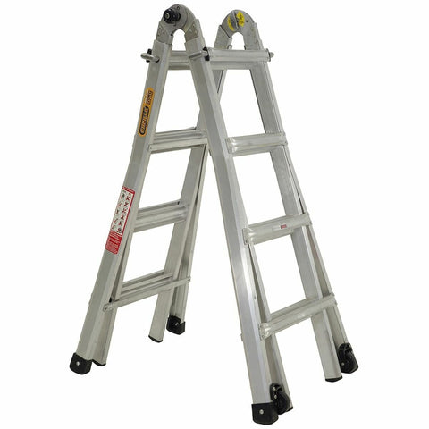 Gorilla Mighty 15 multi-purpose aluminium ladder - 4 configurations, 120kg max load - MM15-I