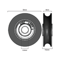 Rolltrak Nylon Roller - 32mm - Nylon - 40kg Load Rate - SuperSaverAU - view 2
