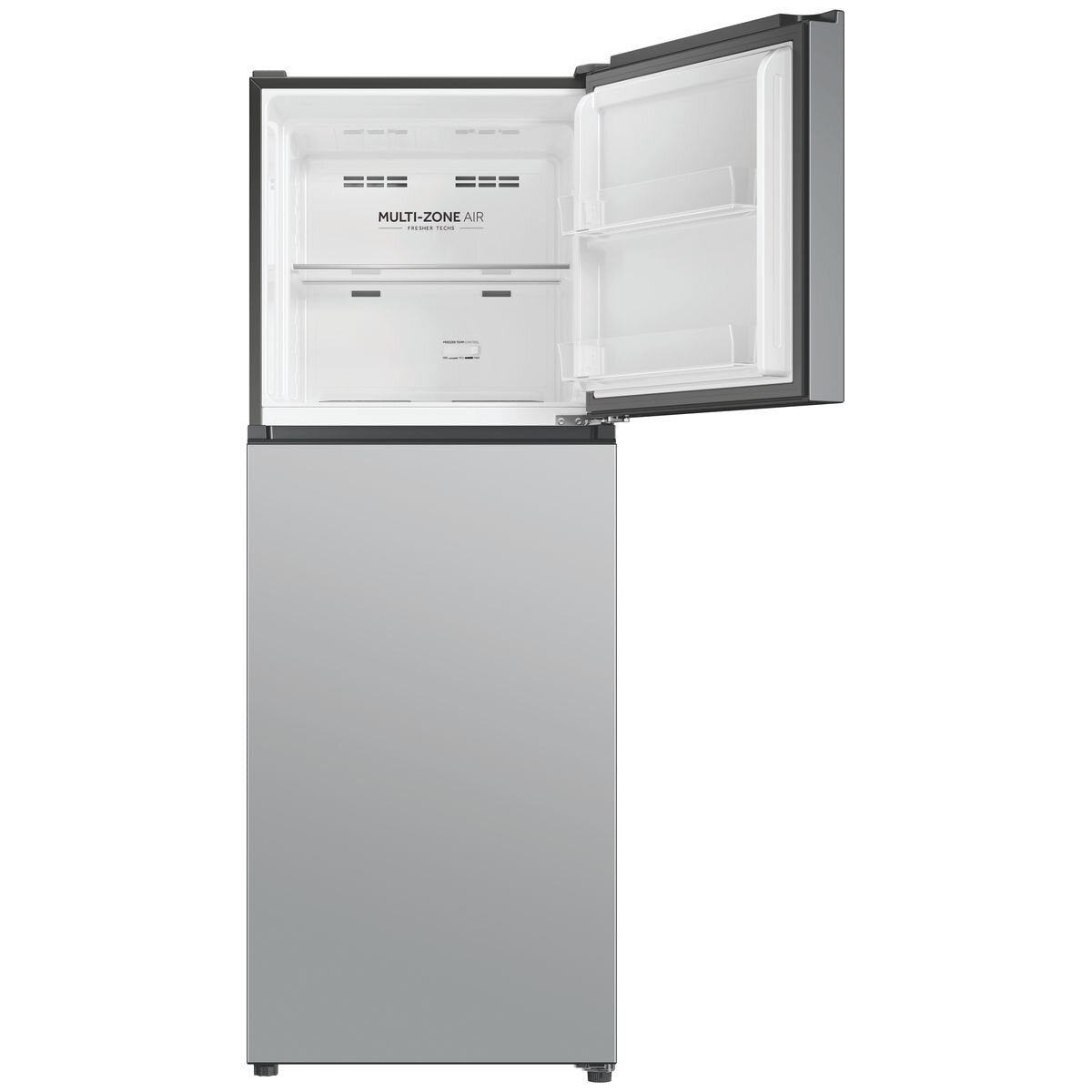 Haier 311L Top Mount Fridge - Satina Silver - Frost Free - Multi-Zone Air - 4.5 Star Rating - HRF330TS