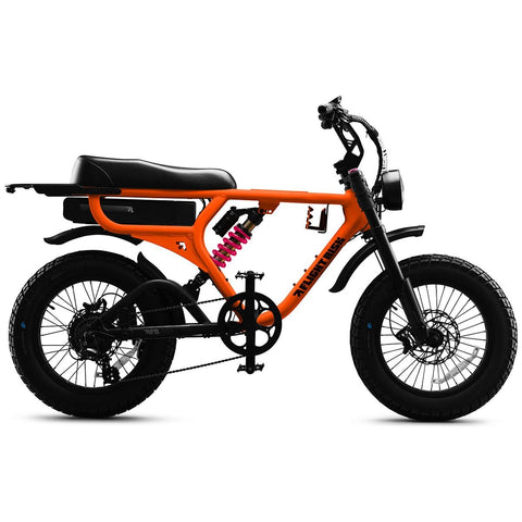 Flight Risk FR555 full-frame electric bike - 1000W motor, 52V 25Ah battery, Orange - FR-555ORANGE