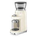 Smeg 50's retro style coffee grinder - cream - 240g bean hopper - 50 grinding steps - CGF03CRAU