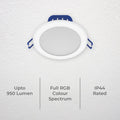 Deta 10W Smart LED Downlight 4 Pack - 950lm - RGB CCT - Indoor Use - SuperSaverAU - view 3