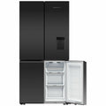 Fisher & Paykel Series 7 690L Quad Door Fridge - Matte Black Glass - Ice and Water - RF730QZUVB1