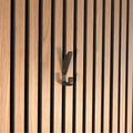 MODE Acoustic Panelling Hat & Coat Hooks - 2 Pack, Black