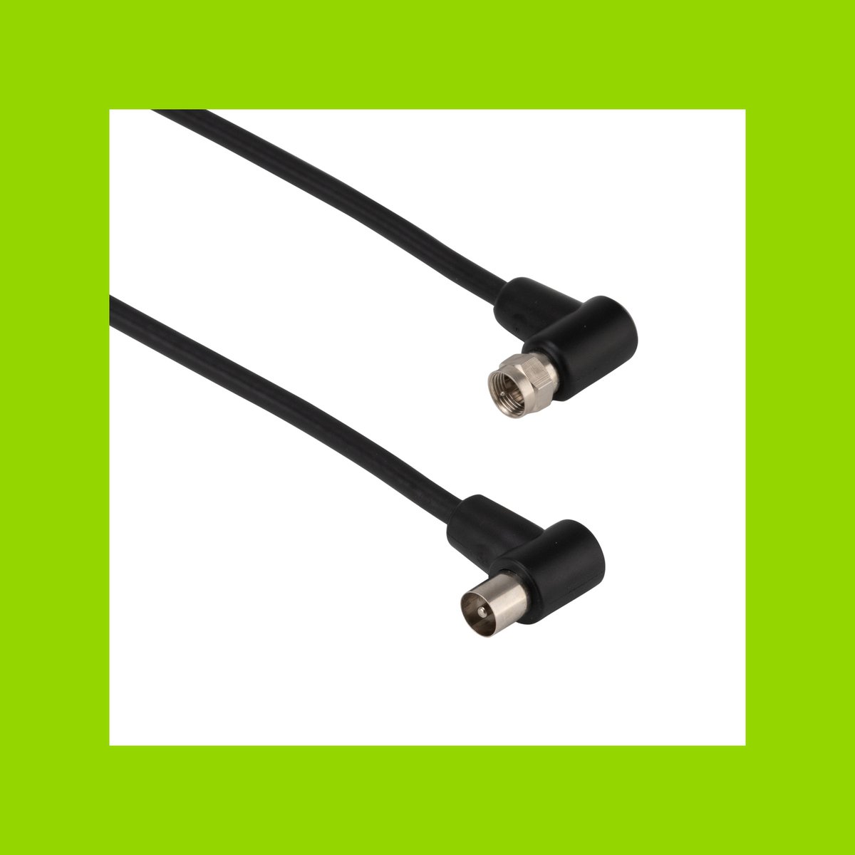 Antsig 2m Black Right Angled Coaxial Cable - RG6 - Shielded - 75 Ohm - SuperSaverAU - view 3