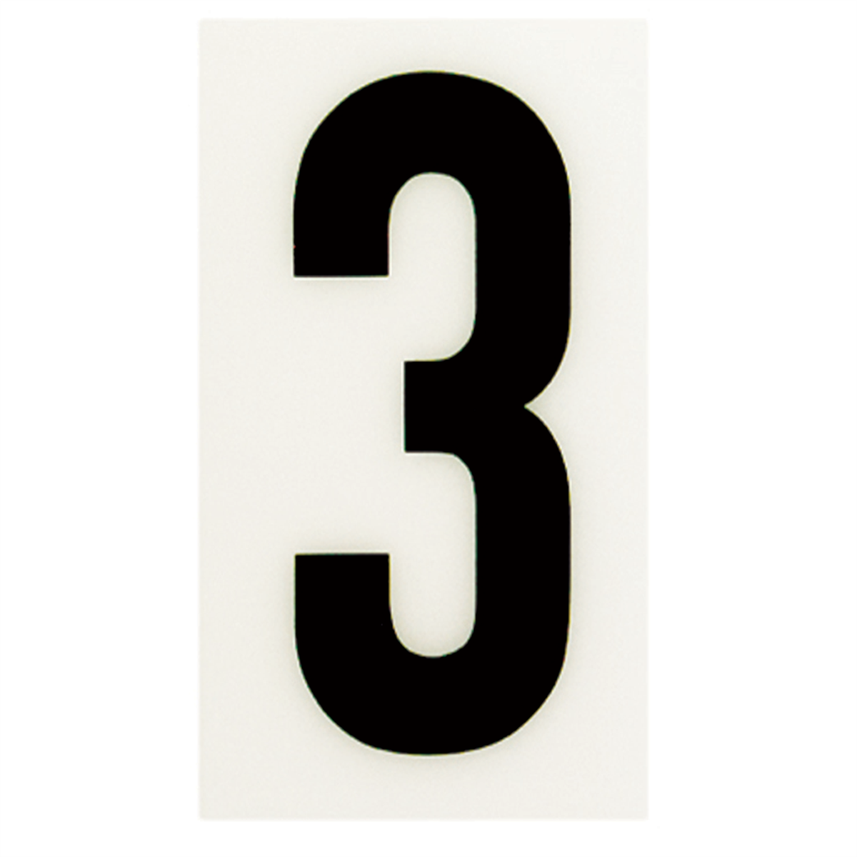 Sandleford Self Adhesive House Number 3 - 85mm - White - SuperSaverAU - view 1