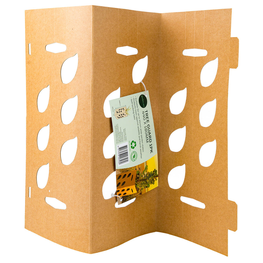 Garden Zen Biodegradable Cardboard Tree Guard, Brown - 1 Pack