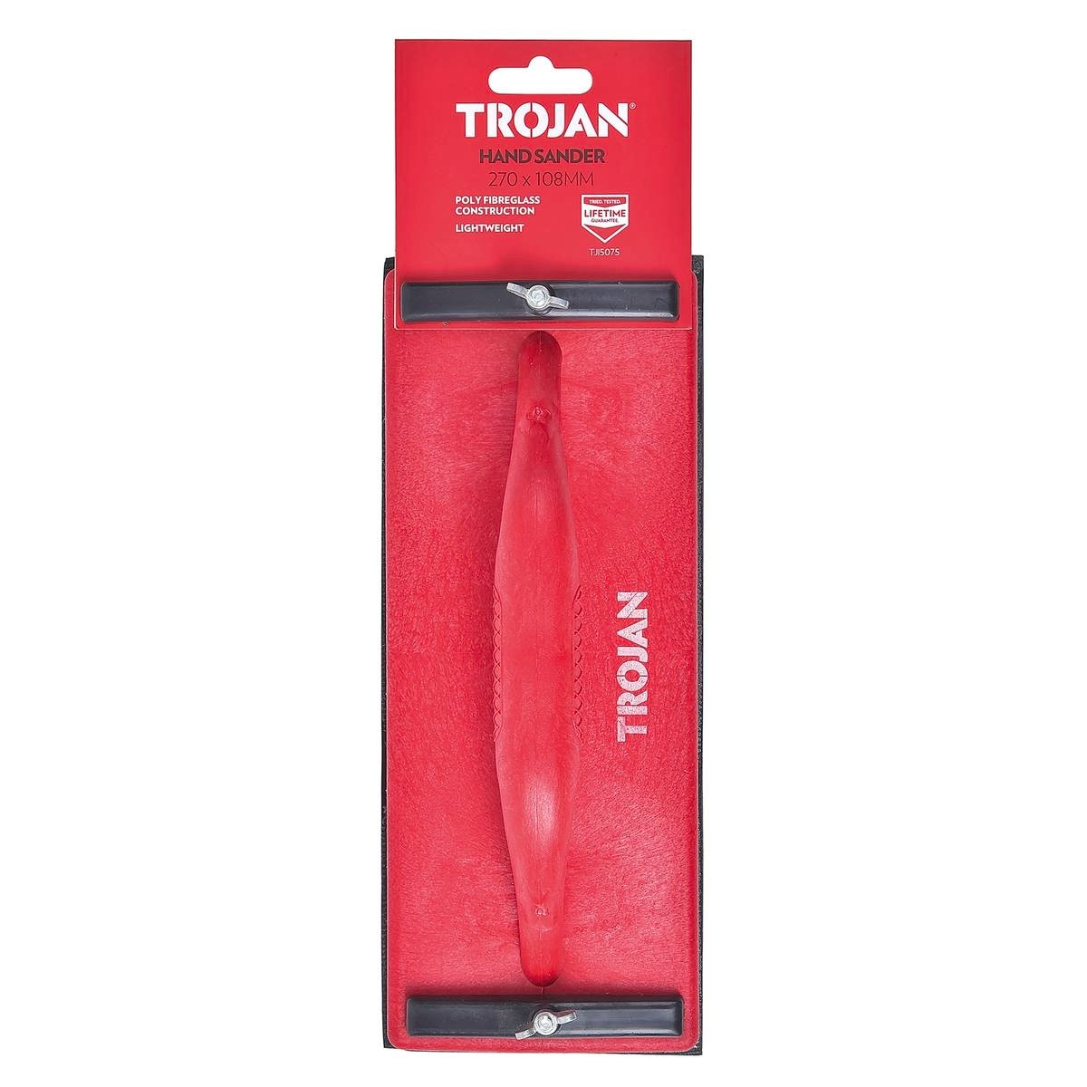 Trojan Hand Sander 270 x 108mm Poly Fibreglass Lightweight Grip - SuperSaverAU - view 1