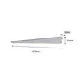 Flexi Storage 360mm White Double Slot Bracket Steel Durable Support - SuperSaverAU - view 4