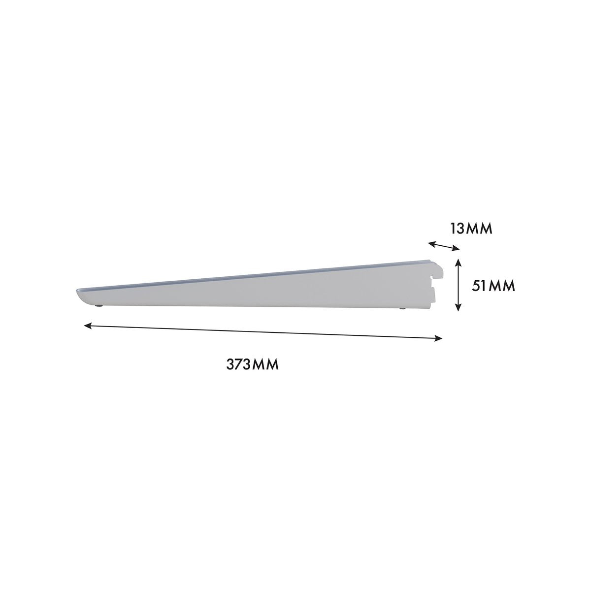 Flexi Storage 360mm White Double Slot Bracket Steel Durable Support - SuperSaverAU - view 4