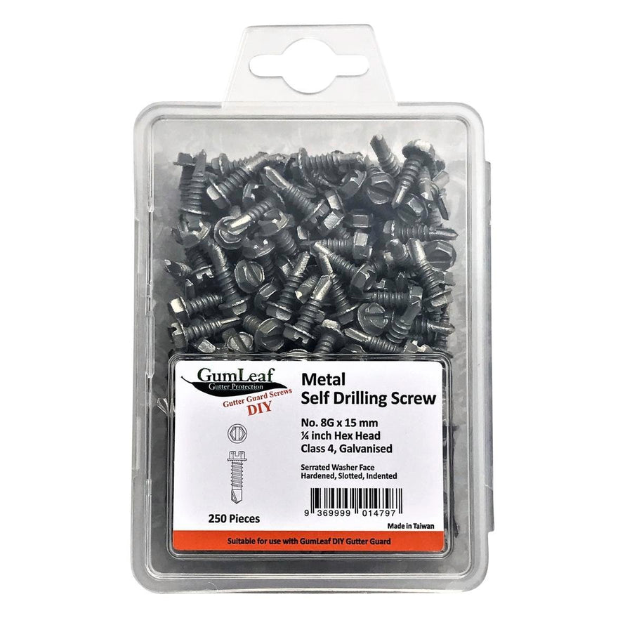 Gumleaf Self Drilling Screw 8g x 15mm Galvanised 250 Pack Durable - SuperSaverAU - view 1