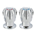 Shaw Mason Chrome Basin Top Assembly Pair - 130mm x 120mm - Easy Install - SuperSaverAU - view 1