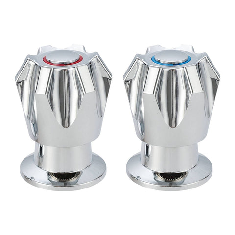 Shaw Mason Chrome Basin Top Assembly Pair - 130mm x 120mm - Easy Install - SuperSaverAU - view 1