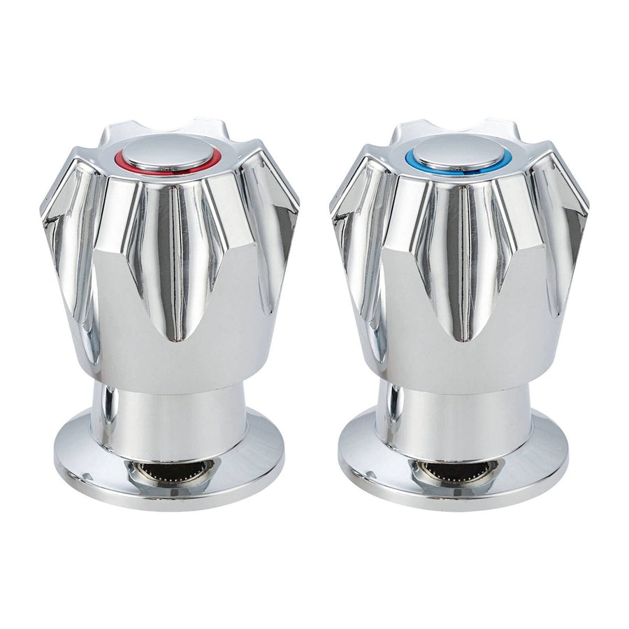 Shaw Mason Chrome Basin Top Assembly Pair - 130mm x 120mm - Easy Install - SuperSaverAU - view 1
