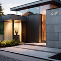 Brilliant Coolum 2 Head Exterior Wall Light Stainless Steel GU10 240V Weather Resistant
