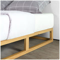 Zinus queen wooden pallet bed frame - solid pine wood, low profile, wooden slats - AU-WDBF-8Q