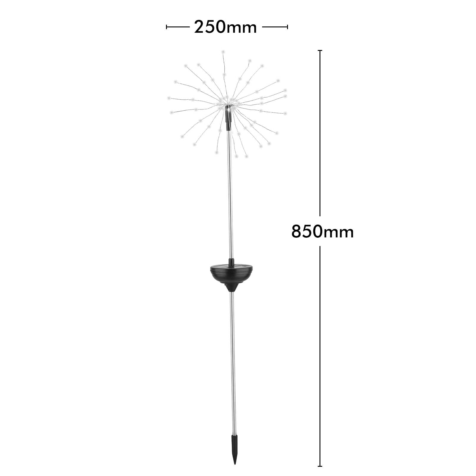 Arlec 60 Micro Warm White Solar LED Starburst Stake Light LVS305