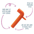 I Create Multi Allen Key Tool 2 Pack - 100mm x 170mm - Orange - Compact Design - SuperSaverAU - view 3