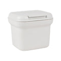 Willow 5L White Charcoal Flip Top Bench Tidy - Compact Polypropylene - Easy Clean - SuperSaverAU - view 2