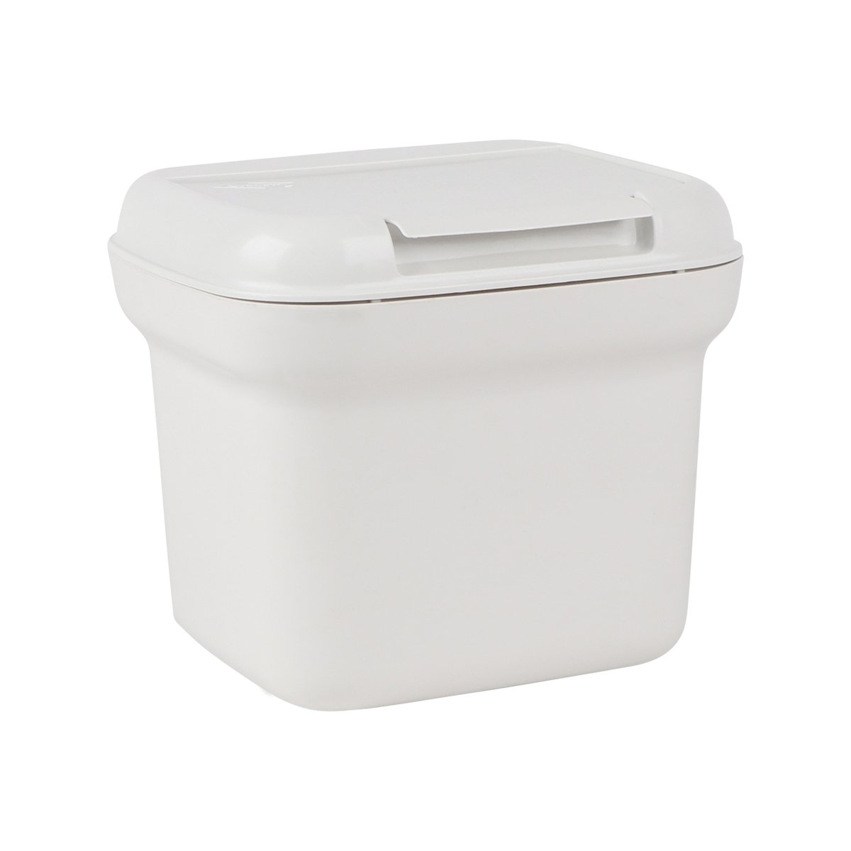 Willow 5L White Charcoal Flip Top Bench Tidy - Compact Polypropylene - Easy Clean - SuperSaverAU - view 2