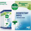 Dettol Multi-Purpose Disinfectant Cleaning Wipes - 440 Pack