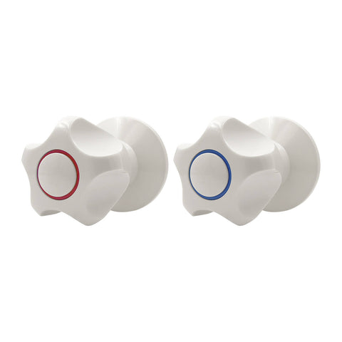Shaw & Mason Ivory Wall Top Assembly with Handles, ABS Plastic
