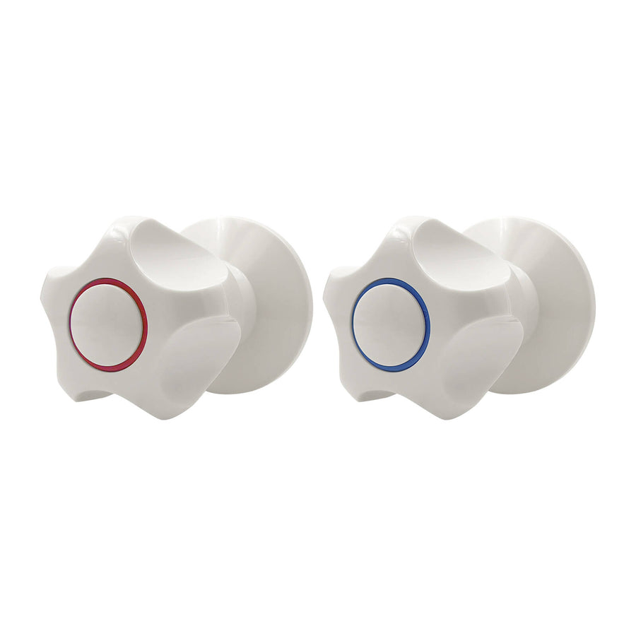 Shaw & Mason Ivory Wall Top Assembly with Handles, ABS Plastic