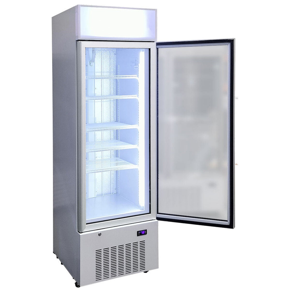 Schmick 389L Glass Door Beverage Refrigerator - White, Single Zone, 9 Star Rating - HUS-C5