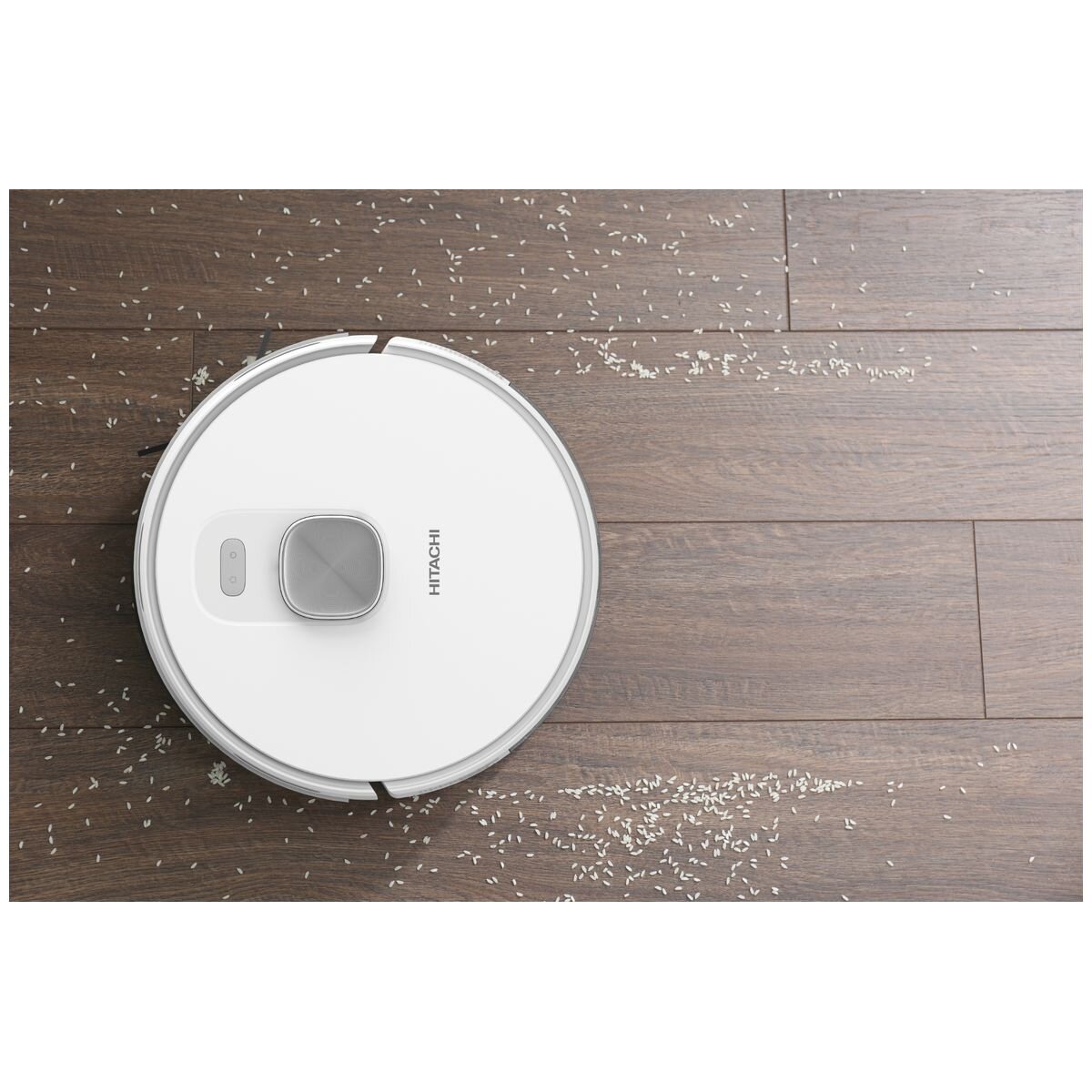 Hitachi Robot Vacuum Cleaner - HomeDirect App Control, Mop Attachment, White - RV-X20PWHSI