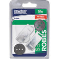Cowdroy Galvanised Steel Track Access Robemaker Components Pack, Suits 40kg Doors, 2 Pack