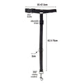 Flamingo Black Car Pet Traction Rope - Adjustable Nylon Leash 475mm - SuperSaverAU - view 3