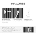 Mode Acoustic Panelling Picture Hooks 2 Pack - 110cm x 110cm - Black - Easy Installation - SuperSaverAU - view 4
