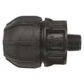 Philmac 15-21mm x 3/4" Universal Transition Coupling Male BSP Pipe Joiner Black