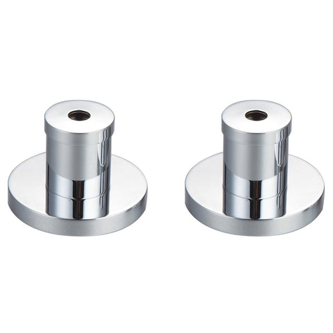 Shaw & Mason Chrome Style Wall Flange 2 Pack Brass Durable Easy Install - SuperSaverAU - view 1
