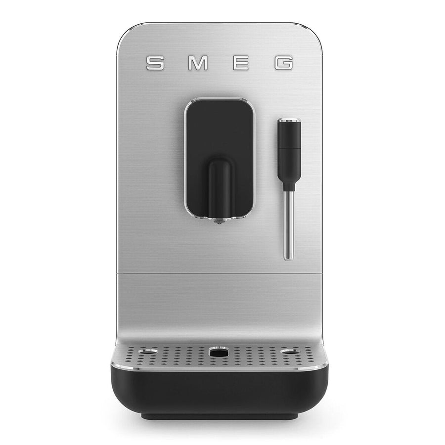 Smeg Bean To Cup Coffee Machine - 19 Bar Pump, Built-in Grinder, Matte Black - BCC12BLMAU