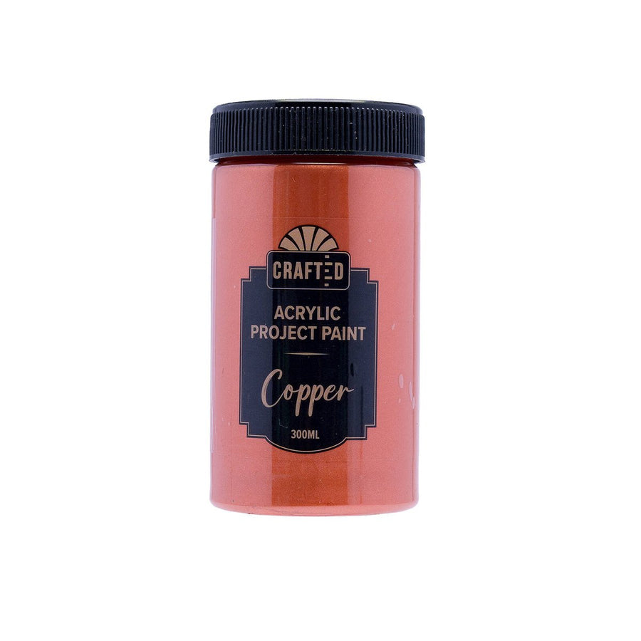 Crafted Copper Project Paint - 300ml - Versatile for Wood, Paper, Ceramic - SuperSaverAU - view 1