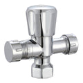 Evekare Chrome Double Mini Cistern Stop Tap 15 x 15mm - Compact Design - Dual Outlet - SuperSaverAU - view 1