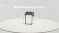 Deta Stud Mount Bracket - Quick Fit - 120mm - Galvanised Steel - Durable - SuperSaverAU - view 2