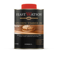Feast Watson 250ml Kitchen Timber Oil, Clear Oil Based Splatter Resistant Interior Finish