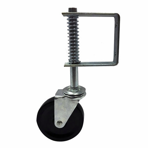 Easyroll Swivel Gate Castor 100mm Hard Rubber 55kg Load Capacity - SuperSaverAU - view 1