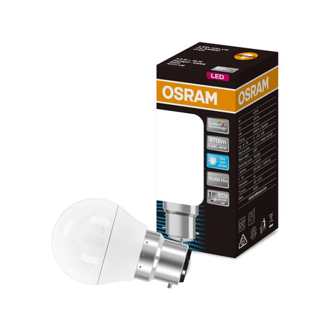 Osram Fancy Round BC LED Light Globe 4.9W 470lm 6500K Daylight - SuperSaverAU - view 1