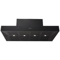 Schweigen 150cm BBQ Canopy Rangehood - Matte Black, 2500m³/h, Twin Internal Motors, Remote - CL7375BPAK