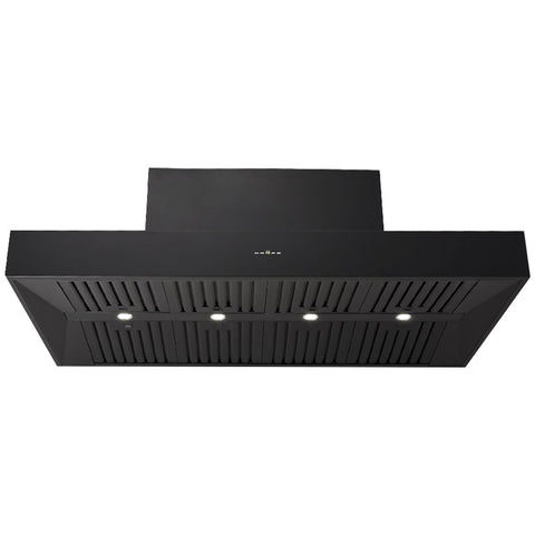Schweigen 150cm BBQ Canopy Rangehood - Matte Black, 2500m³/h, Twin Internal Motors, Remote - CL7375BPAK