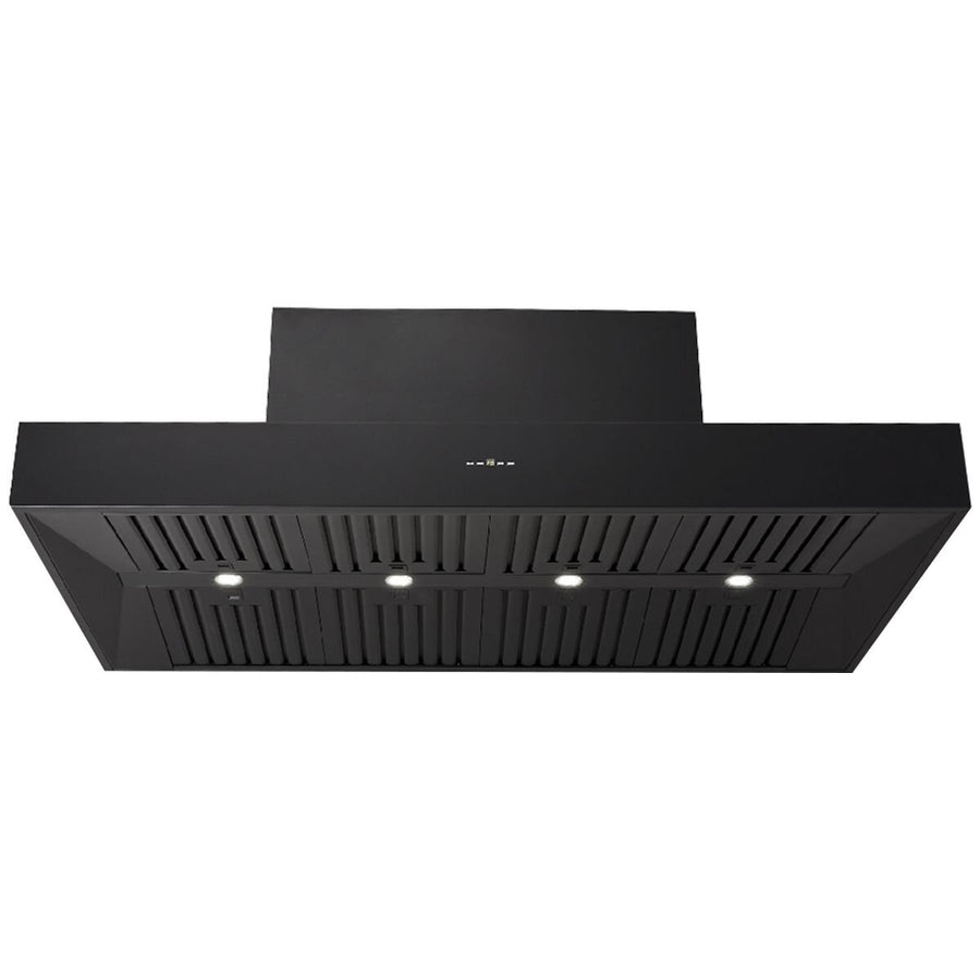 Schweigen 150cm BBQ Canopy Rangehood - Matte Black, 2500m³/h, Twin Internal Motors, Remote - CL7375BPAK