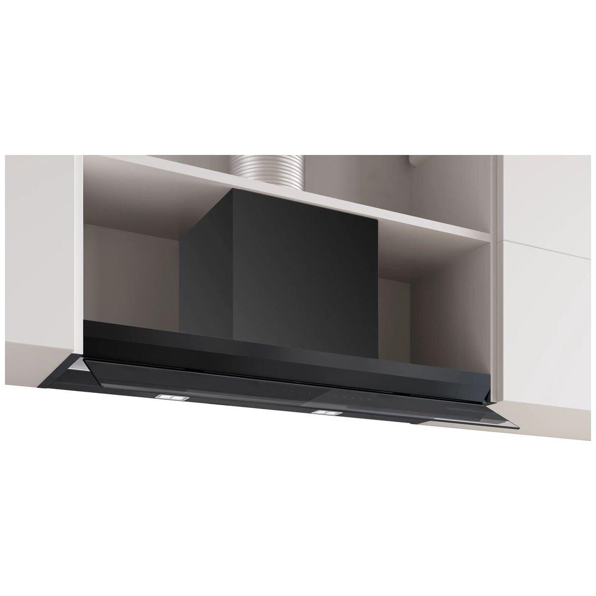 Bosch Series 8 90cm Integrated Rangehood - Matte Black - 851m³/h, 5 Fan Speeds, Smart - DBB98ET60A